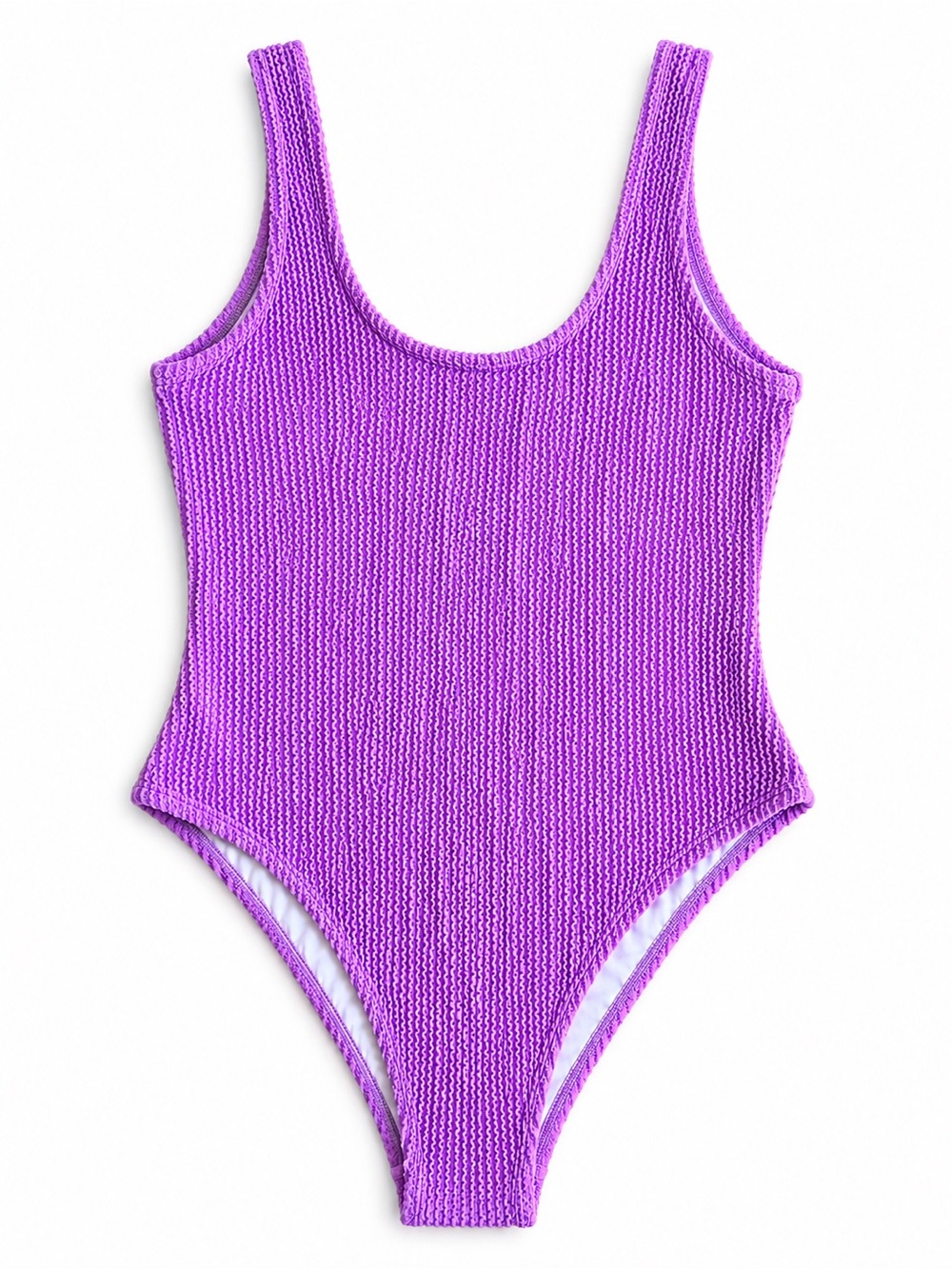 NWT Lavender Textured One-Piece Swimsuit